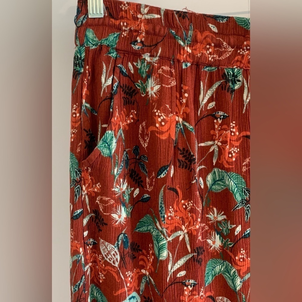Excellent Condition, Garnet Hill Red "Raelle Midi Skirt" w/ Pockets, Size L/XL - Picture 6 of 16
